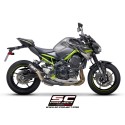 SC Project para KAWASAKI Z900 (2020) - Euro 4 - Escape CR-T carbono, con malla antipiedras