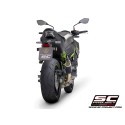 SC Project para KAWASAKI Z900 (2020) - Euro 4 - Escape CR-T carbono, con malla antipiedras