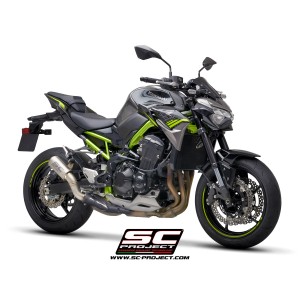 SC Project para KAWASAKI Z900 (2020) - Euro 4 - Escape CR-T titanio, con malla antipiedras
