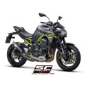 SC Project para KAWASAKI Z900 (2020) - Euro 4 - Escape S1 titanio, negro mate