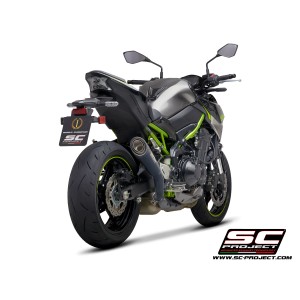 SC Project para KAWASAKI Z900 (2020) - Euro 4 - Escape S1 titanio, negro mate