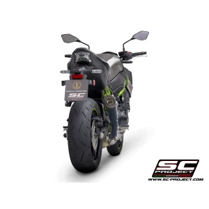 SC Project para KAWASAKI Z900 (2020) - Euro 4 - Escape S1 titanio, negro mate