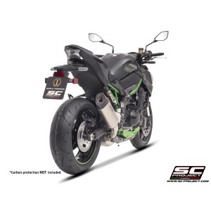 SC Project para KAWASAKI Z900 (2020) - Euro 4 - Escape SC1-S titanio (SIN protector carbono)