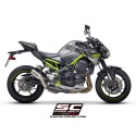 SC Project para KAWASAKI Z900 A2 (2020 - 2024) - Euro 5 - Escape CR-T titanio, con malla antipiedras