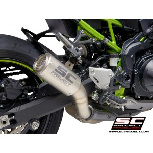 SC Project para KAWASAKI Z900 A2 (2020 - 2024) - Euro 5 - Escape CR-T titanio, con malla antipiedras