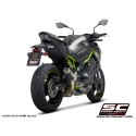 SC Project para KAWASAKI Z900 A2 (2020 - 2024) - Euro 5 - Escape CR-T carbono, con malla antipiedras (SIN protector carbono)