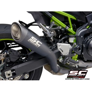 SC Project para KAWASAKI Z900 A2 (2020 - 2024) - Euro 5 - Escape S1 titanio, negro mate