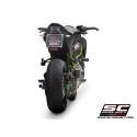 SC Project para KAWASAKI Z900 (2017 - 2019) - Euro 4 - Escape CR-T carbono, con malla antipiedras