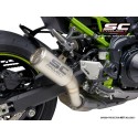 SC Project para KAWASAKI Z900 (2017 - 2019) - Euro 4 - Escape CR-T titanio, con malla antipiedras (SIN protector carbono)