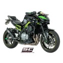 SC Project para KAWASAKI Z900 (2017 - 2019) - Euro 4 - Escape S1 titanio, negro mate