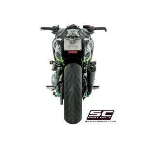 SC Project para KAWASAKI Z900 (2017 - 2019) - Euro 4 - Escape S1 titanio, negro mate
