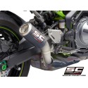 SC Project para KAWASAKI Z900 A2 (2017 - 2020) - Euro 4 - Escape CR-T carbono, con malla antipiedras