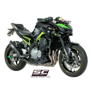 SC Project para KAWASAKI Z900 A2 (2017 - 2020) - Euro 4 - Escape S1 titanio, negro mate
