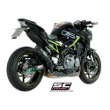 SC Project para KAWASAKI Z900 A2 (2017 - 2020) - Euro 4 - Escape S1 titanio, negro mate