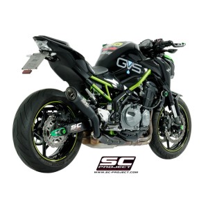SC Project para KAWASAKI Z900 A2 (2017 - 2020) - Euro 4 - Escape S1 titanio, negro mate