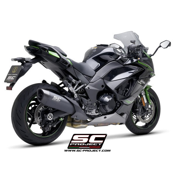 SC Project para KAWASAKI NINJA 1000 SX (2021 - 2024) - Euro 5 - Escape SC1-R titanio, negro mate