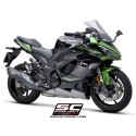 SC Project para KAWASAKI NINJA 1000 SX (2021 - 2024) - Euro 5 - Escape SC1-R titanio, negro mate