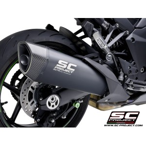 SC Project para KAWASAKI NINJA 1000 SX (2020) - Euro 4 - Escape SC1-R titanio, negro mate