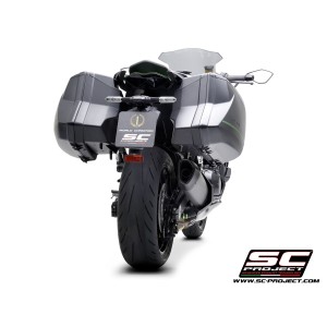 SC Project para KAWASAKI NINJA 1000 SX (2020) - Euro 4 - Escape SC1-R titanio, negro mate