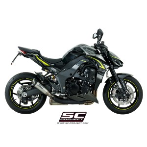 SC Project para KAWASAKI Z1000 (2017 - 2020) - Par de escapes S1 titanio