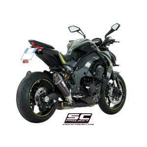 SC Project para KAWASAKI Z1000 (2017 - 2020) - Par de escapes Conic carbono