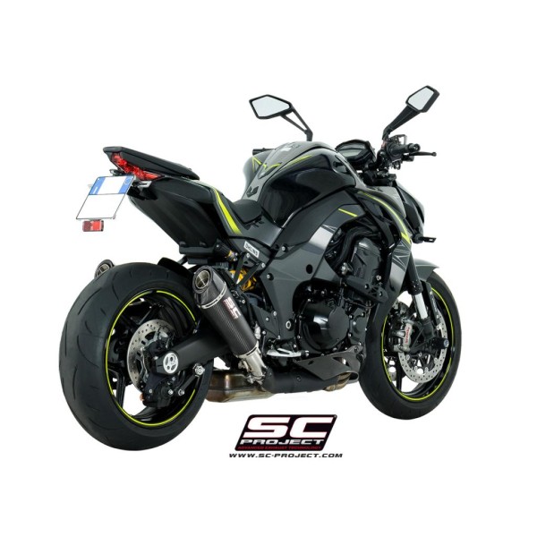 SC Project para KAWASAKI Z1000 (2017 - 2020) - Par de escapes Conic carbono