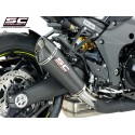 SC Project para KAWASAKI Z1000 (2017 - 2020) - Par de escapes Conic carbono