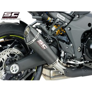 SC Project para KAWASAKI Z1000 (2017 - 2020) - Par de escapes Conic carbono