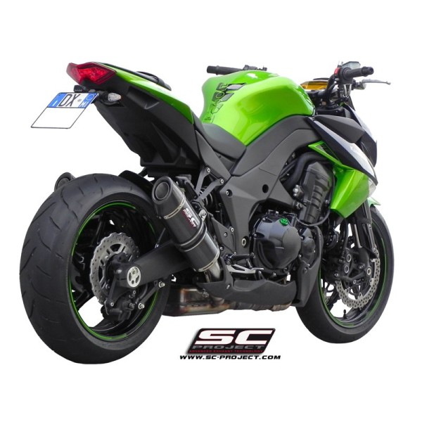 SC Project para KAWASAKI Z1000 (2010 - 2013) - SX - Par de escapes Oval carbono