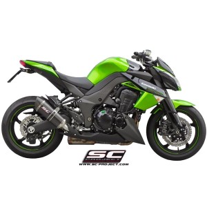 SC Project para KAWASAKI Z1000 (2010 - 2013) - SX - Par de escapes Oval carbono
