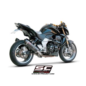 SC Project para KAWASAKI Z1000 (2007 - 2009) - Par de escapes Oval carbono