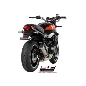 SC Project para KAWASAKI Z900 RS (2018 - 2020) - Cafe - Escape Conico 70s acero inoxidable