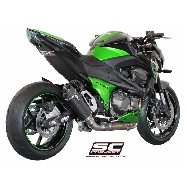 SC Project para KAWASAKI Z800 (2012 - 2016) - Escape Oval carbono