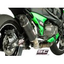 SC Project para KAWASAKI Z800 (2012 - 2016) - Escape Oval carbono