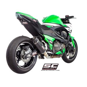 SC Project para KAWASAKI Z800 e version (2012 - 2016) - Escape Oval carbono