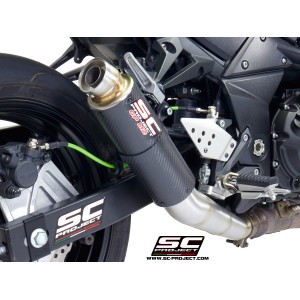 SC Project para KAWASAKI Z750 (2007 - 2014) - R - Escape GP-M2 carbono