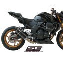 SC Project para KAWASAKI Z750 (2007 - 2014) - R - Escape Oval carbono