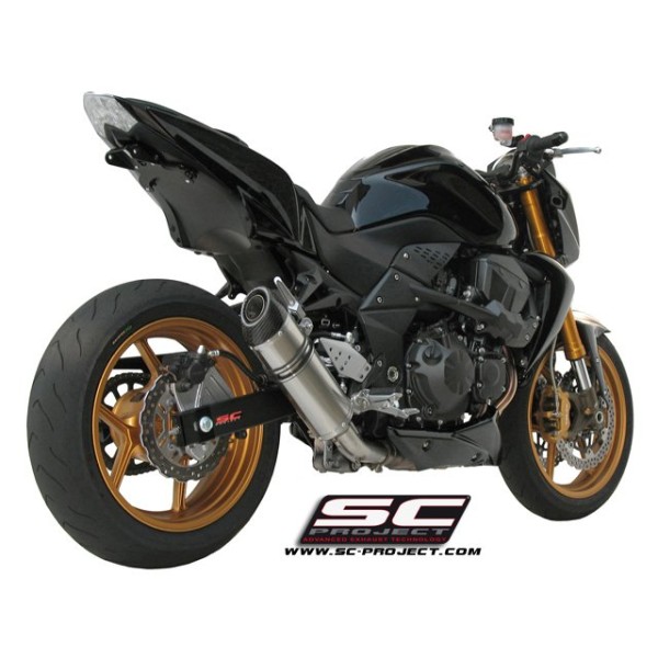 SC Project para KAWASAKI Z750 (2007 - 2014) - R - Escape Oval titanio