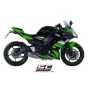 SC Project para KAWASAKI NINJA 650 (2017 - 2019) - Línea de escape completa 2-1 acero inoxidable, con escape SC1-R GT titanio