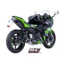SC Project para KAWASAKI NINJA 650 (2017 - 2019) - Línea de escape completa 2-1 acero inoxidable, con escape SC1-R GT titanio
