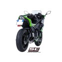 SC Project para KAWASAKI NINJA 650 (2017 - 2019) - Línea de escape completa 2-1 acero inoxidable, con escape SC1-R GT titanio