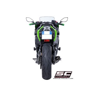 SC Project para KAWASAKI NINJA 650 (2017 - 2019) - Línea de escape completa 2-1 acero inoxidable, con escape SC1-R GT titanio