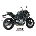 SC Project para KAWASAKI Z650 (2017 - 2019) - Línea de escape completa 2-1 acero inoxidable, con escape SC1-R GT titanio
