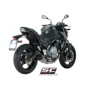 SC Project para KAWASAKI Z650 (2017 - 2019) - Línea de escape completa 2-1 acero inoxidable, con escape SC1-R GT titanio