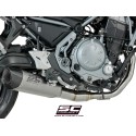 SC Project para KAWASAKI Z650 (2017 - 2019) - Línea de escape completa 2-1 acero inoxidable, con escape SC1-R GT titanio