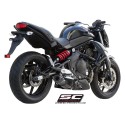 SC Project para KAWASAKI VERSYS (2007 - 2011) - Escape Oval carbono