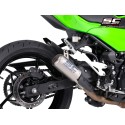 SC Project para KAWASAKI Ninja 500 (2024 - 2026) - Escape CR-T titanio, con malla antipiedras