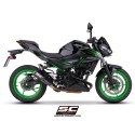 SC Project para KAWASAKI Z500 (2024 - 2026) - Escape CR-T carbono, con malla antipiedras