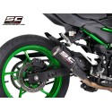 SC Project para KAWASAKI Z500 (2024 - 2026) - Escape CR-T carbono, con malla antipiedras