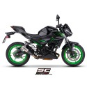 SC Project para KAWASAKI Z500 (2024 - 2026) - Escape CR-T titanio, con malla antipiedras